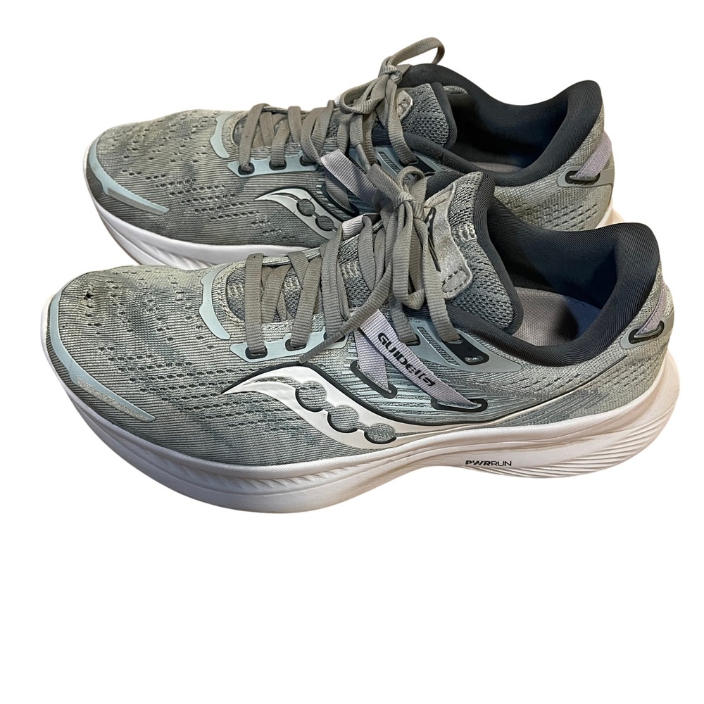 Saucony Guide 16 Grey Silver Stability Running Sneakers Shoes Womens 8